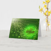 聖パトリックの日 – シャムロック爆発 – おもしろい カード (黄色い花)