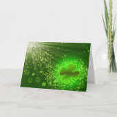 聖パトリックの日 – シャムロック爆発 – おもしろい カード (正面)