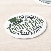 聖パトリックの日 – ティプシーおもしろいトバーンコースター ラウンドペーパーコースター (アングル)