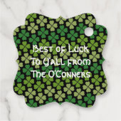 聖パトリックの日 フェイバータグ (裏面)