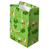 聖パトリックの日 ミディアムペーパーバッグ (裏面アングル)