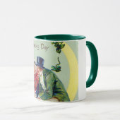 聖パトリックの日、ヴィンテージ マグカップ (正面右)