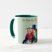 聖パトリックの日、ヴィンテージ マグカップ (正面左)