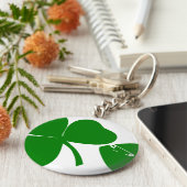 聖パトリックの日 – 幸運を得る3 + 1葉の= 4 キーホルダー (側面)
