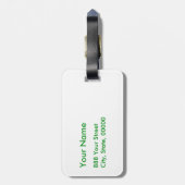 聖パトリックの日 – 幸運を得る3 + 1葉の= 4 ラゲッジタグ (裏面縦)