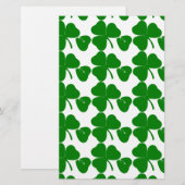 聖パトリックの日 – 幸運を得る3 + 1葉の= 4 便箋 (正面/裏面)