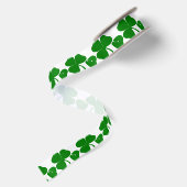 聖パトリックの日 – 幸運を得る3+1 = 4 サテンリボン (裏面)