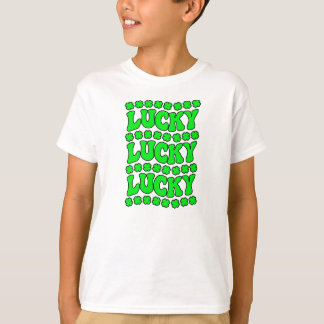 聖パトリックの日，幸運，幸運，幸運 Tシャツ