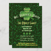 聖パトリックの日 招待状 (正面/裏面)