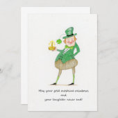 聖パトリックの日 招待状 (正面/裏面)