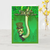 聖パトリックの日、朝のご挨拶 カード (黄色い花)