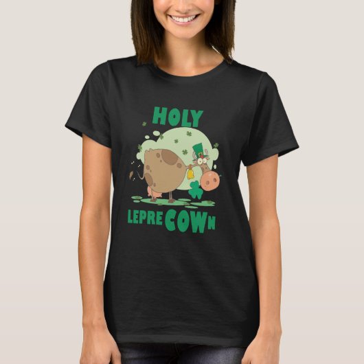 聖パトリックの日 牛 Tシャツ (正面)