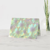 聖パトリックの日、金ゴールドアクセントとシャムロック シーズンカード (裏面)