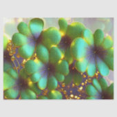 聖パトリックの日、金ゴールドアクセントとシャムロック 薄葉紙 (正面)