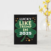 聖パトリックの日 – 2025年の幸運なトランプ – ドナ カード (黄色い花)