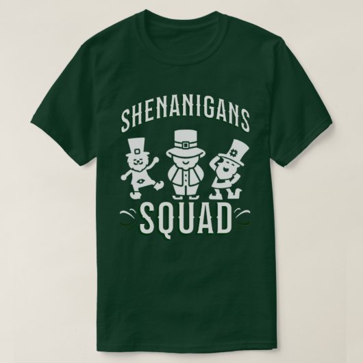 聖パトリックの日 - SHENANIGANS SQUAD Tシャツ (デザイン正面)