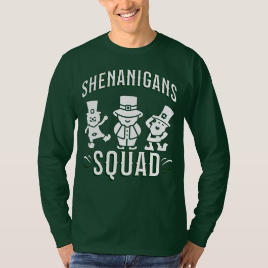 聖パトリックの日 - SHENANIGANS SQUAD Tシャツ (正面)
