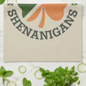 聖パトリックの時間の一部のシェナニガンスクローバー キッチンタオル (折り畳み)