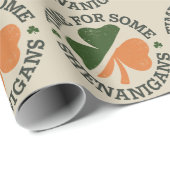 聖パトリックの時間の一部のシェナニガンスクローバー ラッピングペーパー (ロールコーナー)