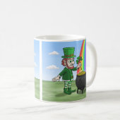 聖パトリックの祝日と妖精 コーヒーマグカップ (正面右)