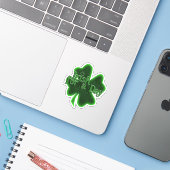 聖パトリックの祝日 アイルランド人になる日 シール (ノートパソコンとiPhone)