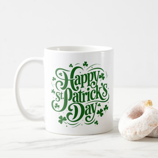 聖パトリックの祝日 コーヒーマグカップ (ドーナツ)