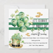 聖パトリックの祝祭日を祝おう 招待状 (正面)