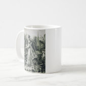 聖パトリックの蛇追放ビンテージ彫刻 A コーヒーマグカップ (正面左)