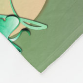 「聖パトリックの誕生日おめでとう！」 レプレシャン フリースブランケット (角)