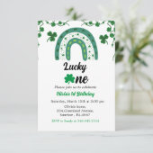 聖パトリックの誕生日の招待シャムロックi (スタンド正面)