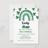 聖パトリックの誕生日の招待シャムロックi (正面)