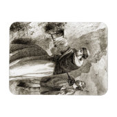 聖パトリックは十字架でコンナルの盾を示した マグネット (横)