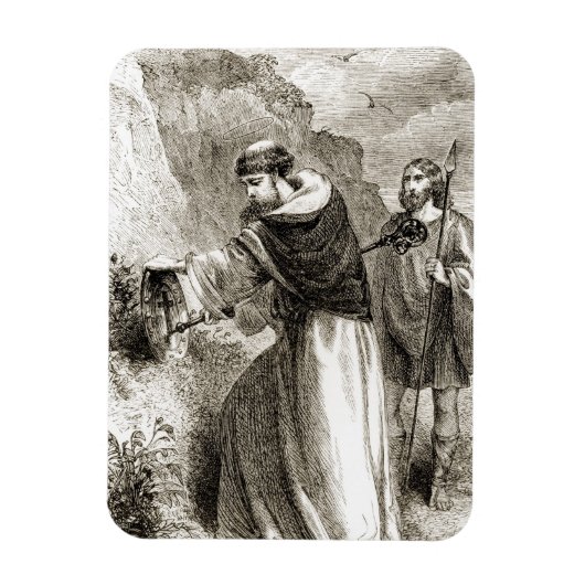 聖パトリックは十字架でコンナルの盾を示した マグネット (縦)