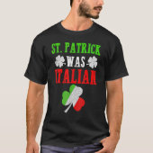 聖パトリックイタリアンは聖パトリックの日のギだっおもしろいた Tシャツ (正面)