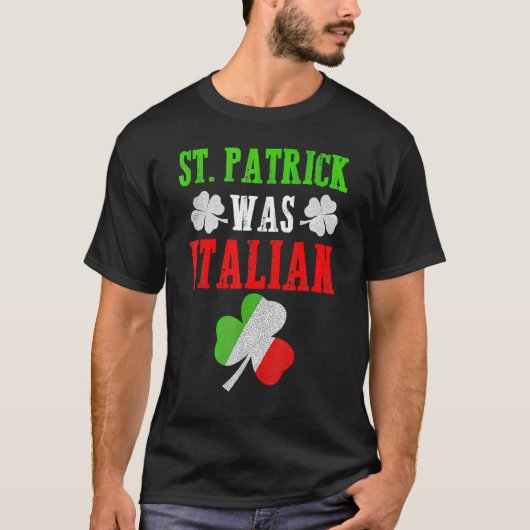 聖パトリックイタリアンは聖パトリックの日のギだっおもしろいた Tシャツ (正面)