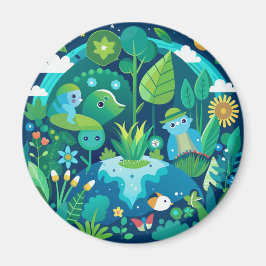 聖パトリックエレガントズのシャムロック型デザイン マグネット