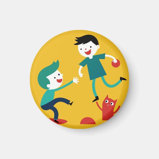 聖パトリックエレガントズのシャムロック型デザイン マグネット (正面)