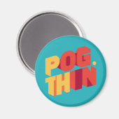 聖パトリックエレガントズのシャムロック型デザイン マグネット (正面/裏面)