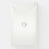 聖パトリックエレガントズのシャムロック型デザイン 横断幕 (縦)