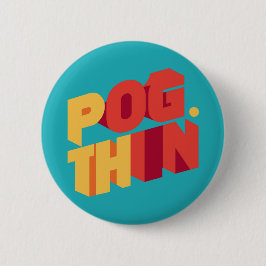 聖パトリックエレガントズのシャムロック型デザイン 缶バッジ