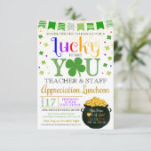 聖パトリックスの日をテーマにした先生鑑賞 招待状 (スタンド正面)