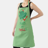 聖パトリックスの日アイリッシュとして地獄のシャムロックエプロン エプロン (インサイチュ)