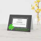 聖パトリックスの日アイルランド語の諺の写真 カード (黄色い花)