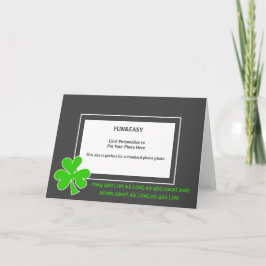 聖パトリックスの日アイルランド語の諺の写真 カード