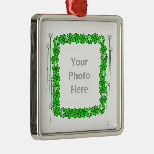 聖パトリックスの日クローバースター(フォトフレーム) メタルオーナメント (右)
