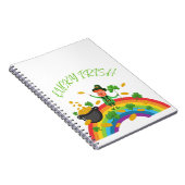 聖パトリックスの日 – ラッキーおもしろいアイリッシュレプラーアン ノートブック (右側)