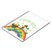 聖パトリックスの日 – ラッキーおもしろいアイリッシュレプラーアン ノートブック (左側)