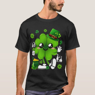 聖パトリックスデイクローバーソーシャルワーカーシャムロックF Tシャツ