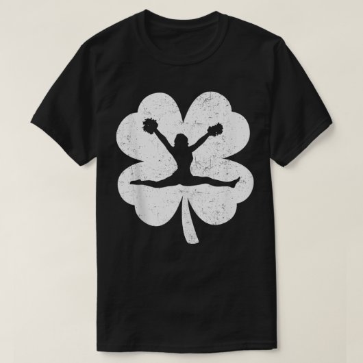 聖パトリックスデイチアリーダーIrish Shamrock Cheer Tシャツ (デザイン正面)
