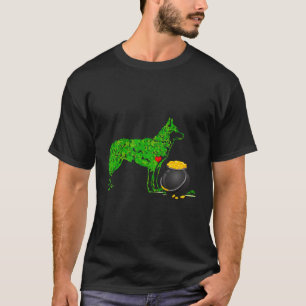 聖パトリックス日シベリアのハスキーTシャツドッグシャーマー Tシャツ